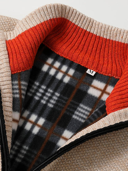 Chad | Men's Full-Zip Ribbed Knit Cardigan - Image 2