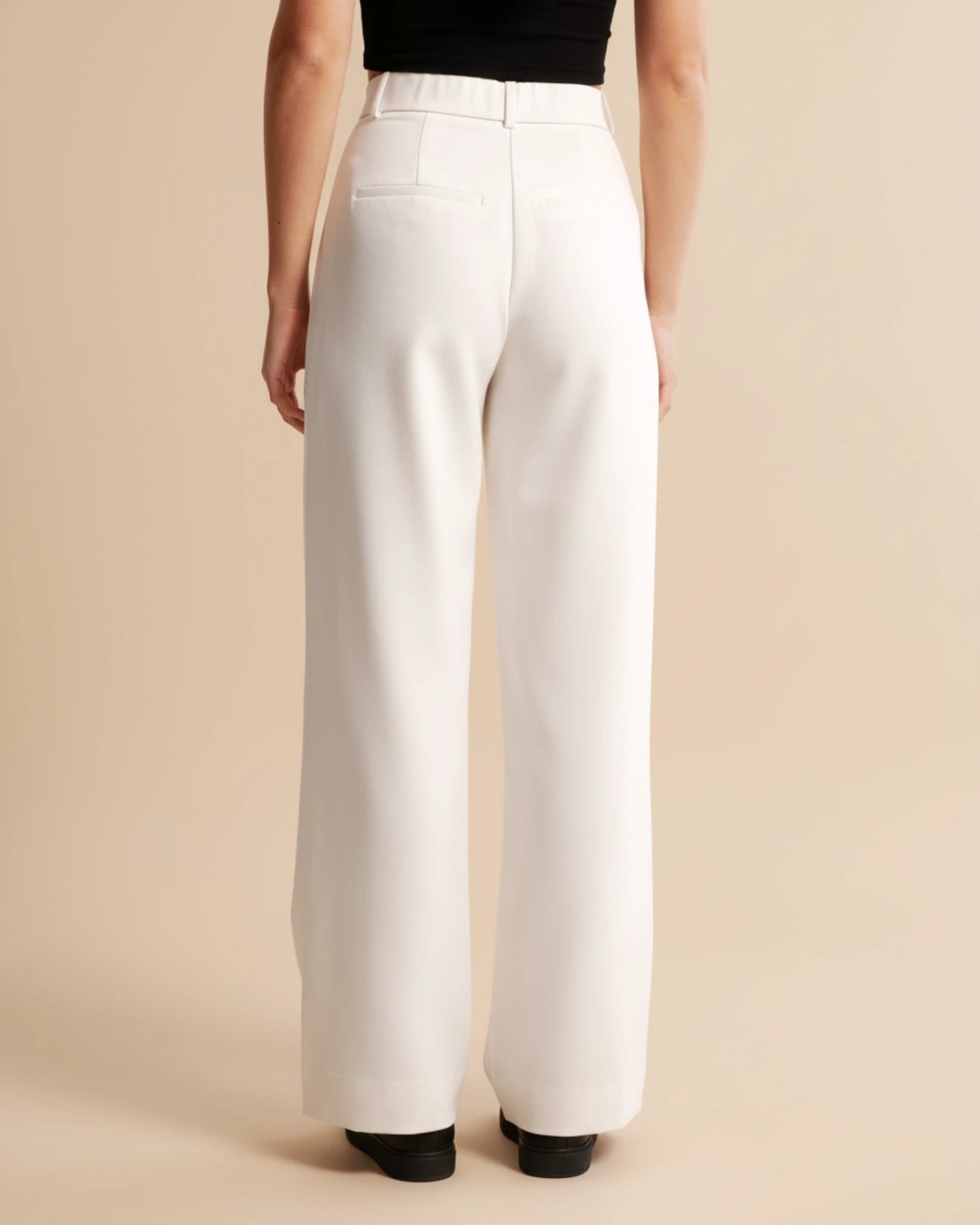 Zara | High Waist Pleated Leg Trousers with Tailored Fit