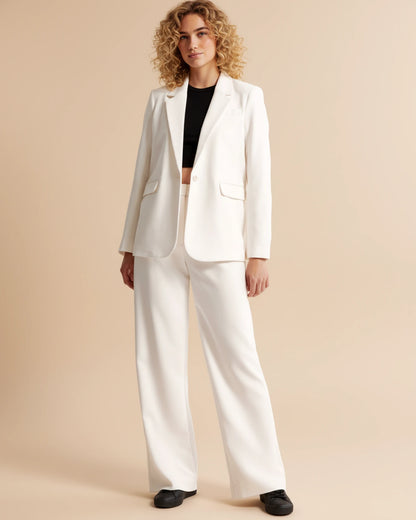 Zara | High Waist Pleated Leg Trousers with Tailored Fit